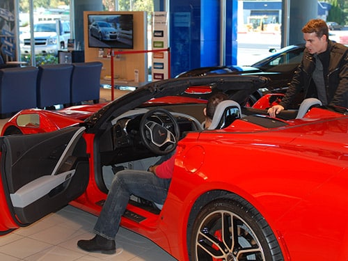 2015 Jeff Gordon Corvette raffle winner and foundation donor